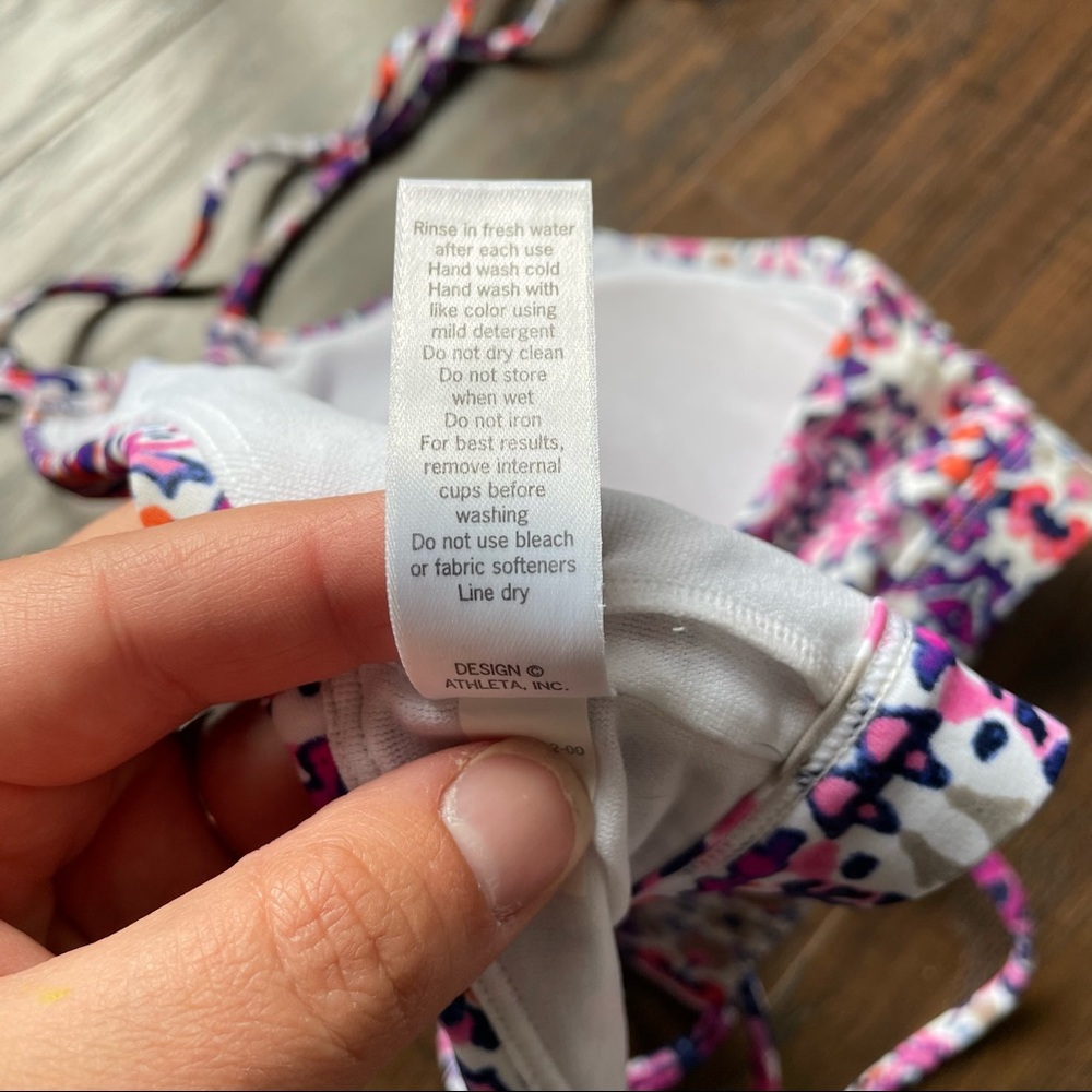 Athleta Boho Swim Top High Neck Halter - Picture 5 of 5